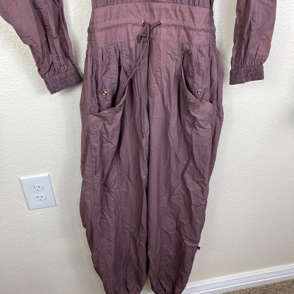Athleta Pants & Jumpsuits Athleta X Alicia Keys Open Back Utility Jumpsuit Smoked Almond